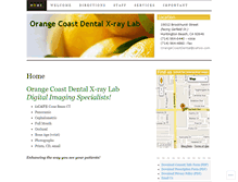 Tablet Screenshot of orangecoastdental.com